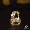 Anneaux en Or 10K | Boucles d’Oreilles Round F11 Or 2 Tons