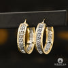Anneaux en Or 10K | Boucles d’Oreilles Round F16 Or 2 Tons / 28mm