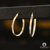 Anneaux en Or 10K | Boucles d’Oreilles Round F17 Or 2 Tons / 28mm