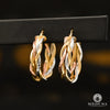 Anneaux en Or 10K | Boucles d’Oreilles Round F18 Or 3 Tons / 26mm