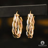 Anneaux en Or 10K | Boucles d’Oreilles Round F18 Or 3 Tons / 31mm