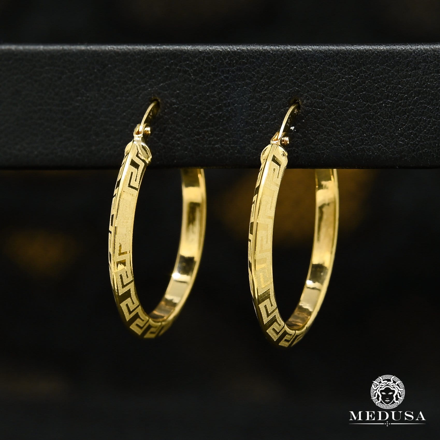 Anneaux en Or 10K | Boucles d’Oreilles Round F29
