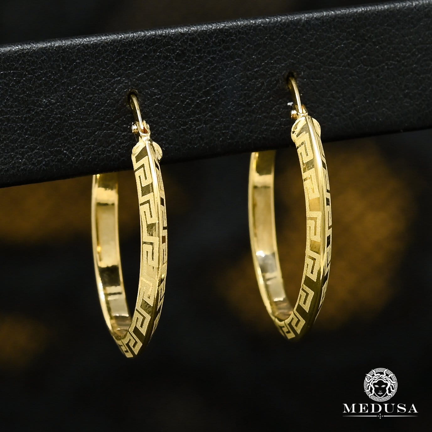 Anneaux en Or 10K | Boucles d’Oreilles Round F29