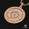 Pendentif à Diamants en Or 10K | Pendentif Divers Safemoon D1 Diamant SI / Or Rose