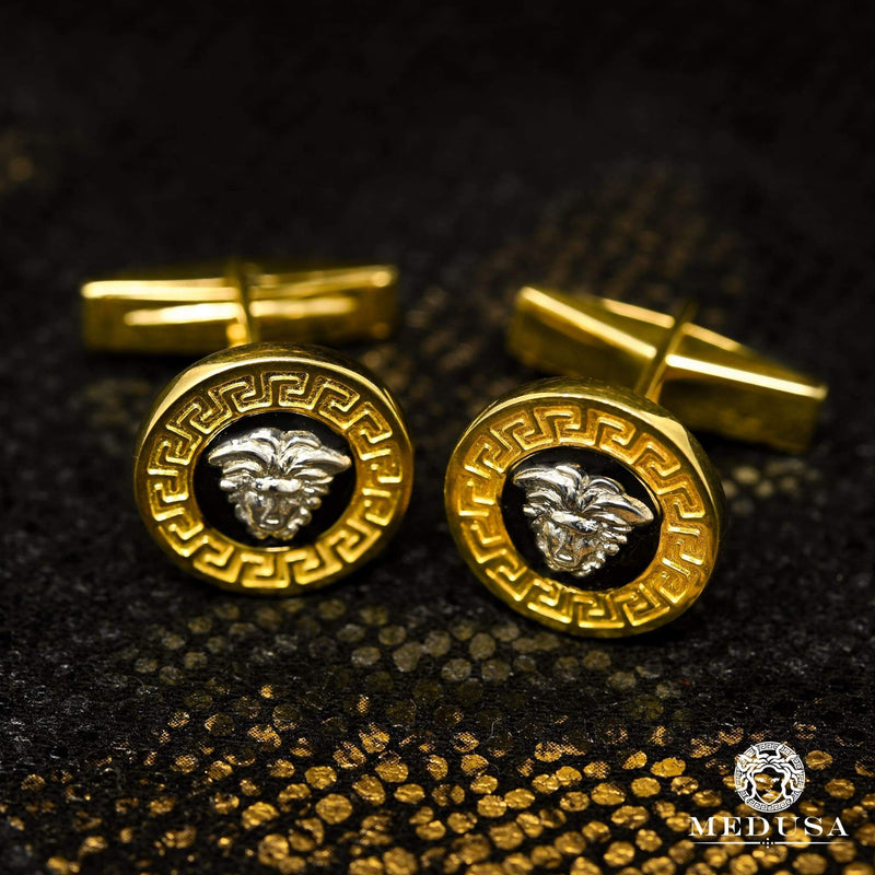Pendentif en Or 10K | Bouton Manchette Shield X10 Or Jaune