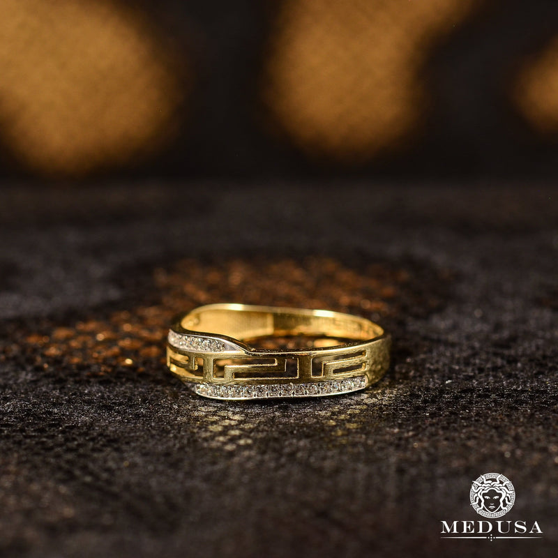 Bague en Or 10K | Bague Femme Slim F1