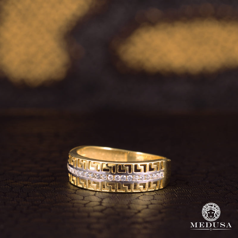 Bague en Or 10K | Bague Femme Slim F12 Or Jaune