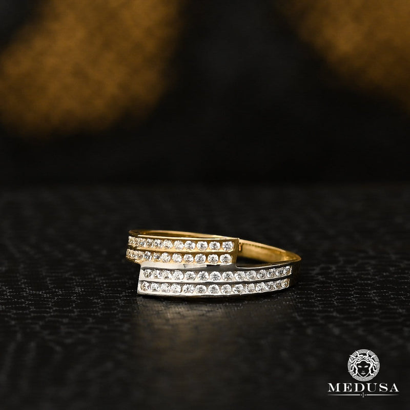Bague en Or 10K | Bague Femme Slim F15 Or Jaune