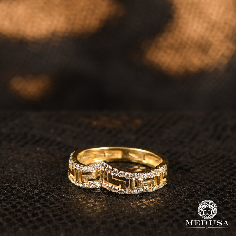 Bague en Or 10K | Bague Femme Slim F5