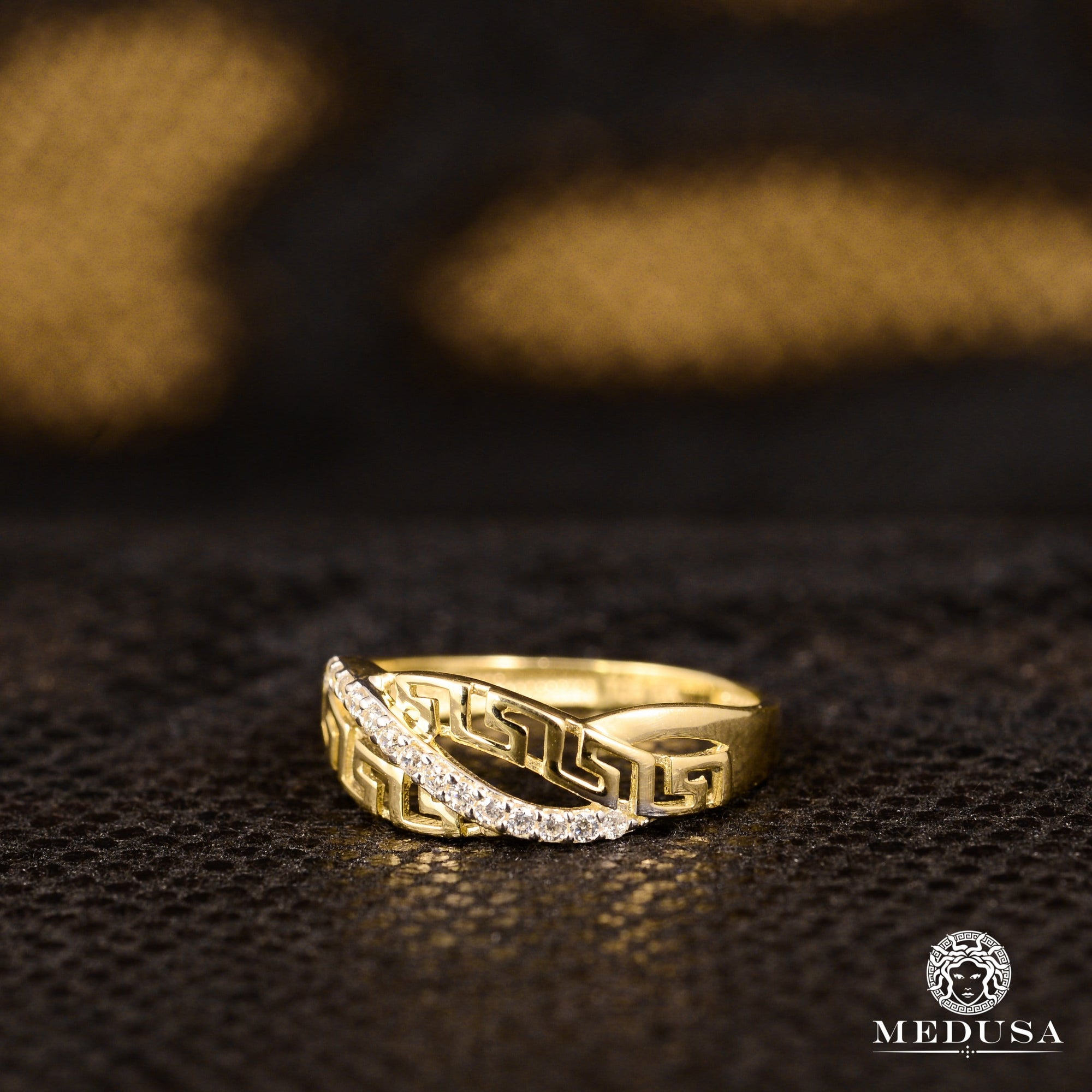 Bague en Or 10K | Bague Femme Spiral F1 Or Jaune