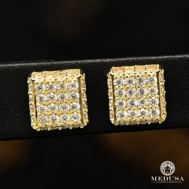Studs en Or 10K | Boucles d’Oreilles Homme Studs H5 Or Jaune