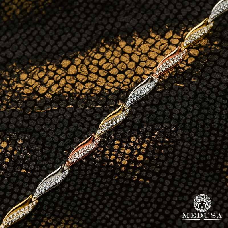 Bracelet en Or 10K | Bracelet Femme Sumptuous F5 Or 3 Tons