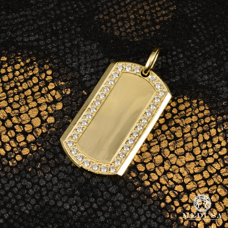 Pendentif en Or 10K | Pendentif Divers Tag X4