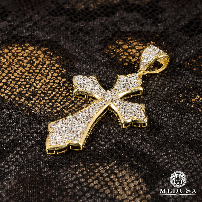 Pendentif en Or 10K | Pendentif Croix Templar X2