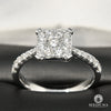 Bague à Diamants en Or 18K | Bague Fiançaille Trinity D9 - Bague Solitaire 84PT Or Blanc