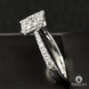 Bague à Diamants en Or 18K | Bague Fiançaille Trinity D9 - Bague Solitaire 84PT Or Blanc