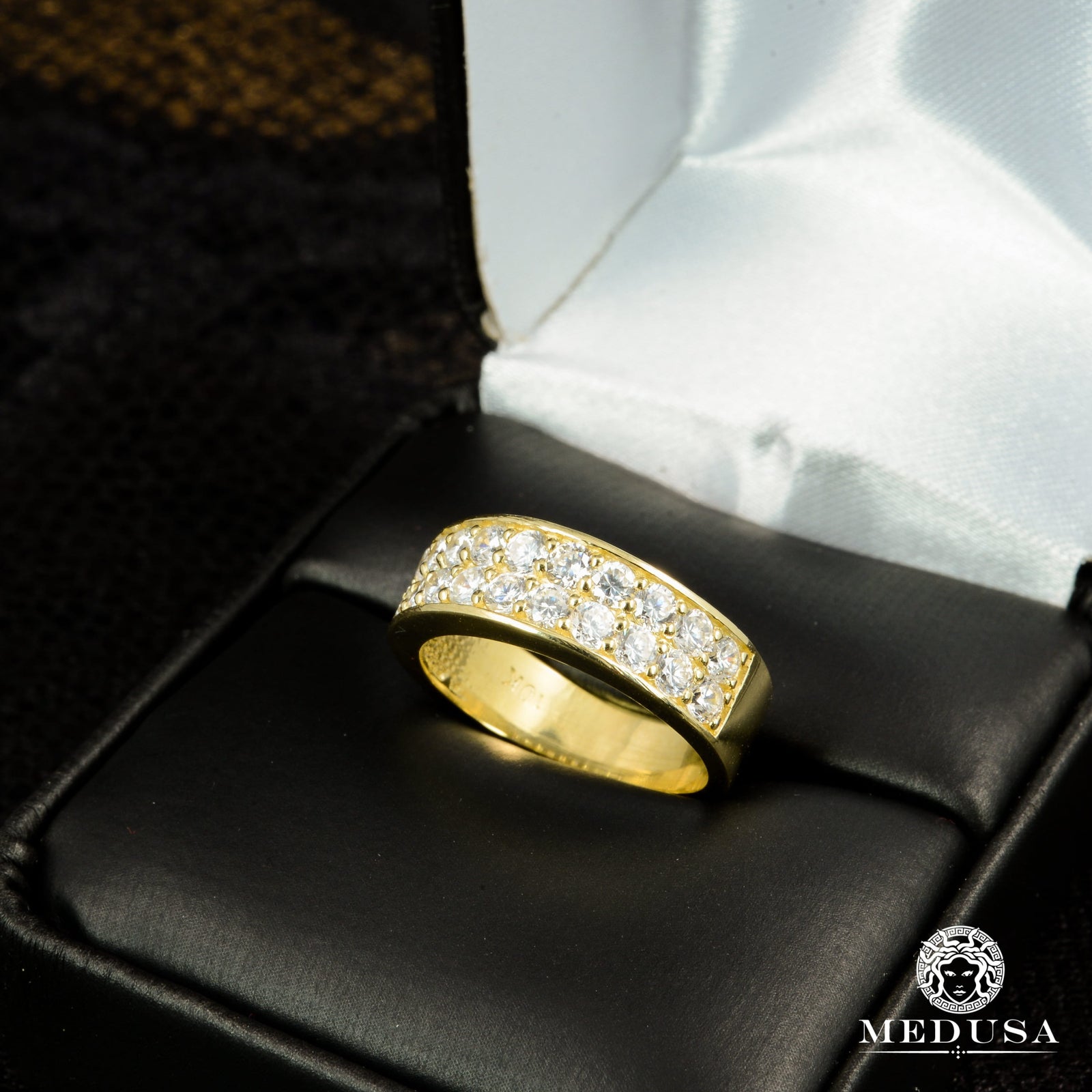 Bague à Diamants en Or 14K | Bague Fiançaille Trinity F12 - MA0721