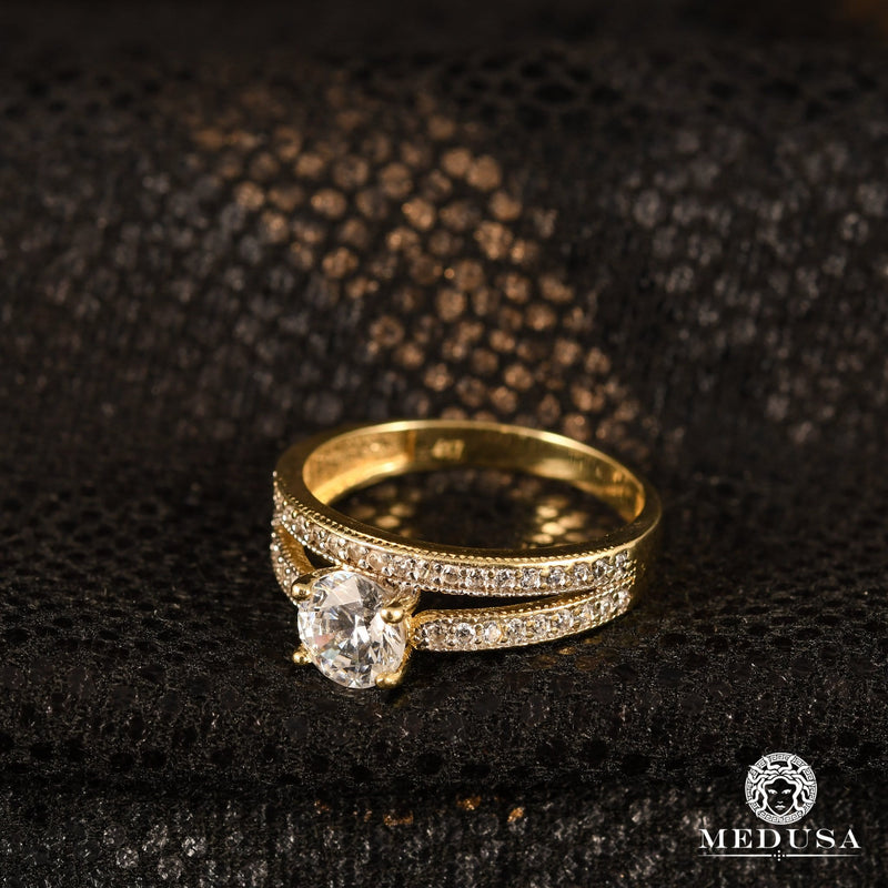 Bague en Or 10K | Bague Femme Twins F2
