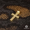 Pendentif en Or 10K | Pendentif Croix Voxel X2 Small