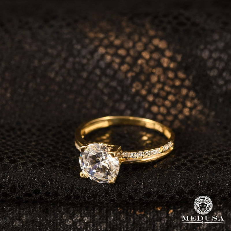 Bague en Or 10K | Bague Femme Zirconia F1