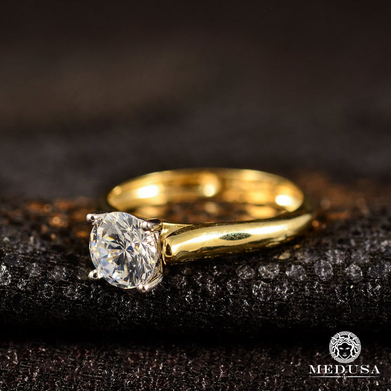 Bague en Or 10K | Bague Femme Zirconia F14