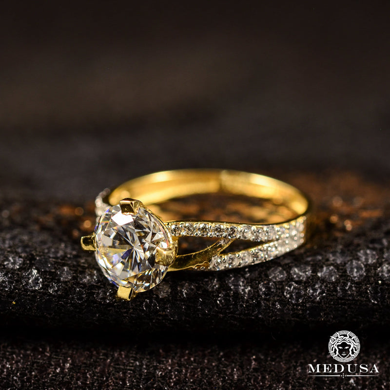 Bague en Or 10K | Bague Femme Zirconia F21