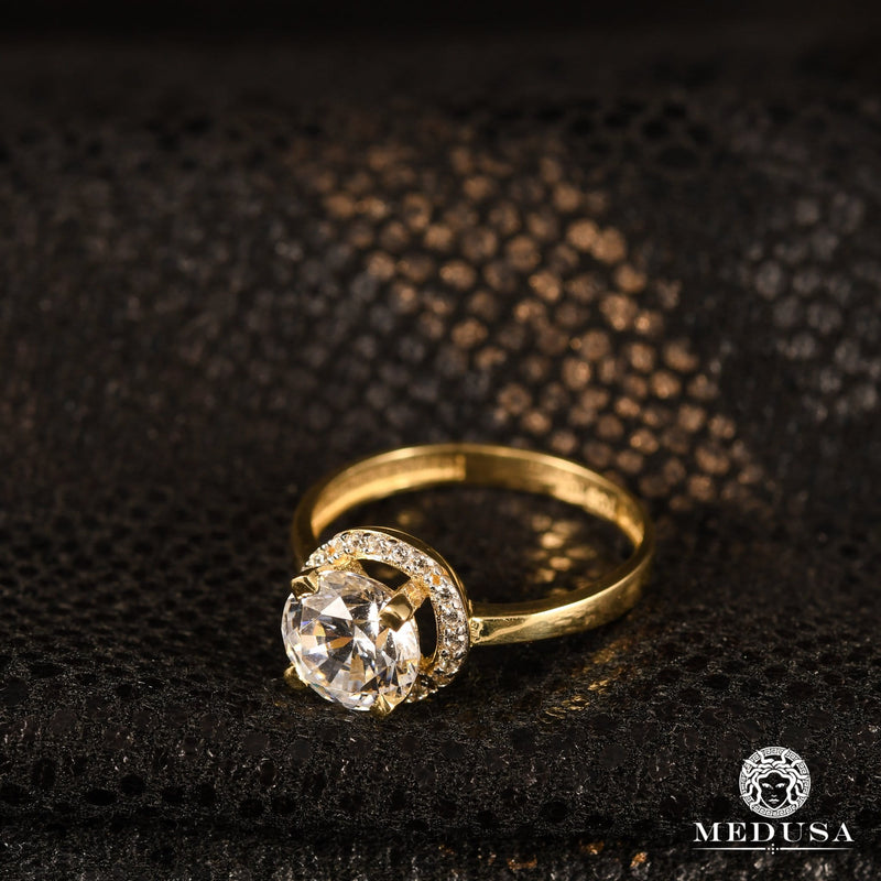Bague en Or 10K | Bague Femme Zirconia F3